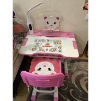 Комплект парта и стульчик Evo-Kids BD-04 XL Teddy (с лампой)